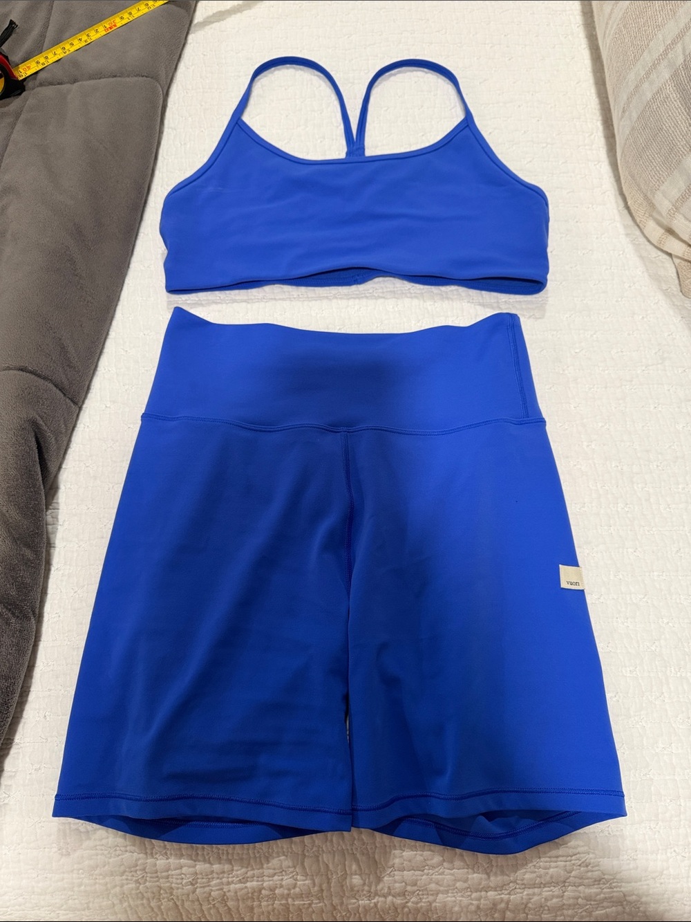 Vuori Blue High-Waist Electric Blue Set- Size M